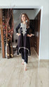 Grand Yoke Black Kurta Set